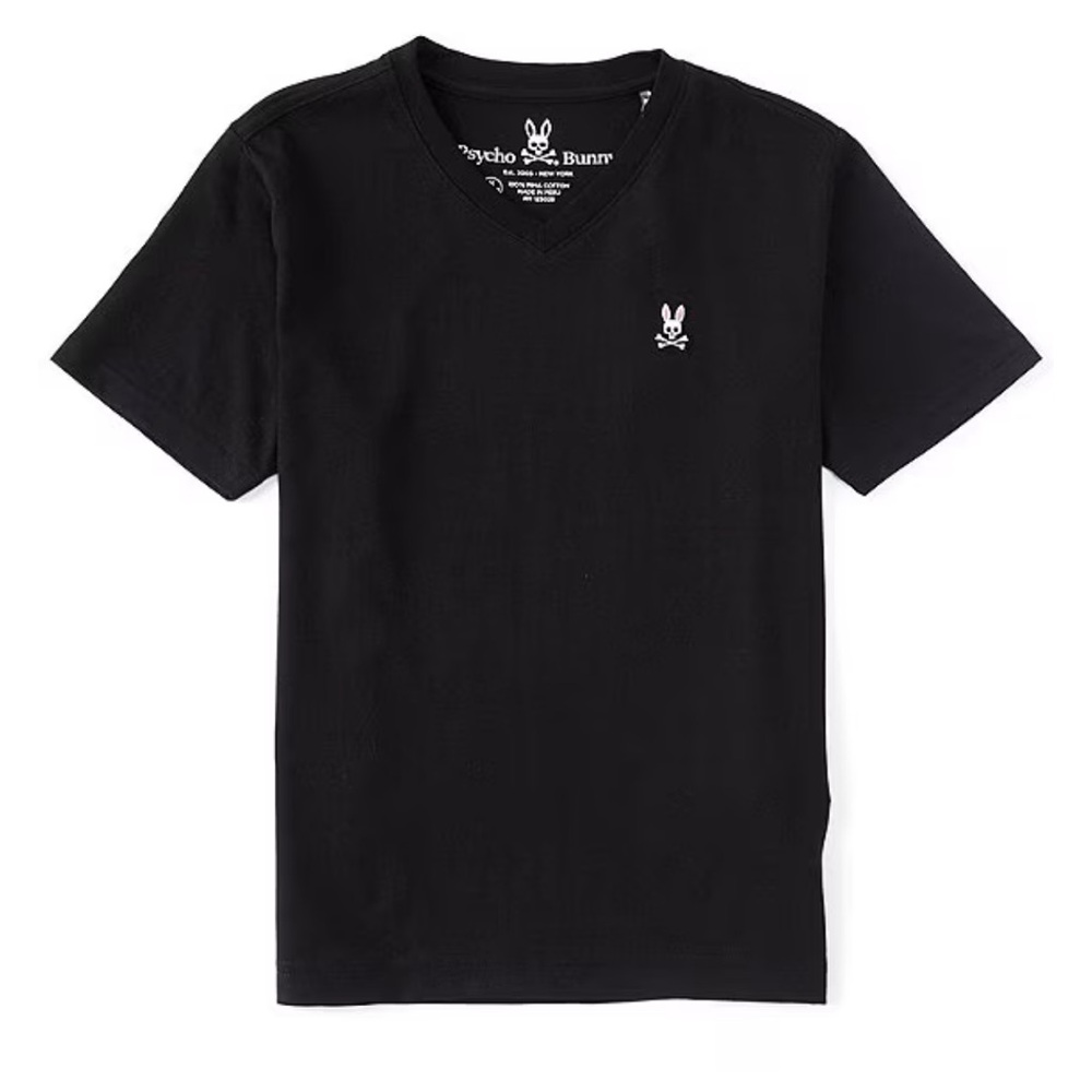 Psycho Bunny Black Kids Short Sleeve Tee
